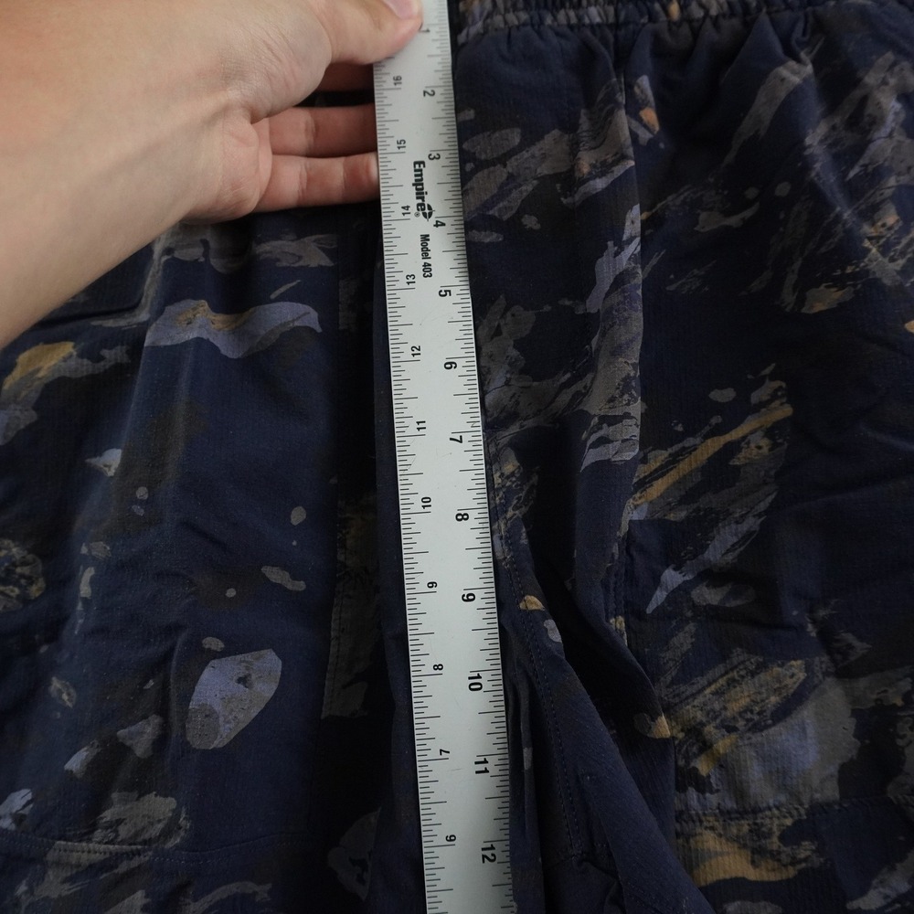 Lululemon Athletic Shorts Mens L Navy Abstract Camo Print Drawstring Pockets - Picture 5 of 11